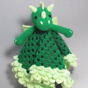 Dragon Lovey CROCHET PATTERN instant download blankey, blankie, security blanket image 3