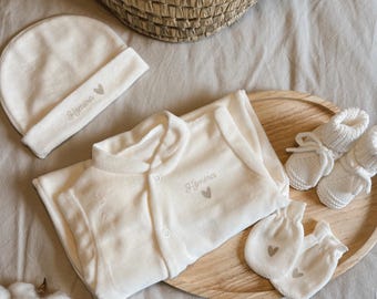 Ensemble pyjama naissance personnalisé - ma première tenue