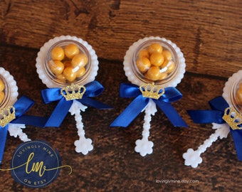 crown baby shower favors