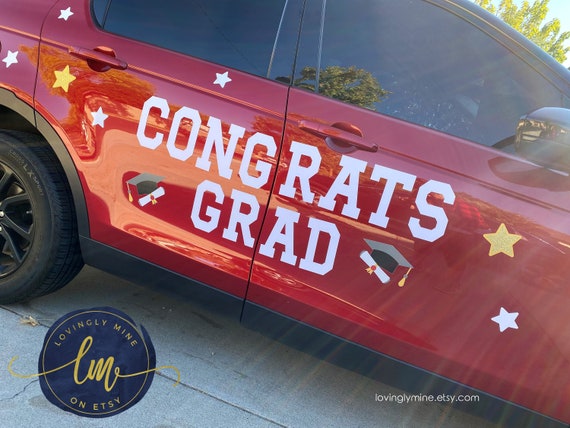 Magnetic Car Decoration Congrats Grad 
