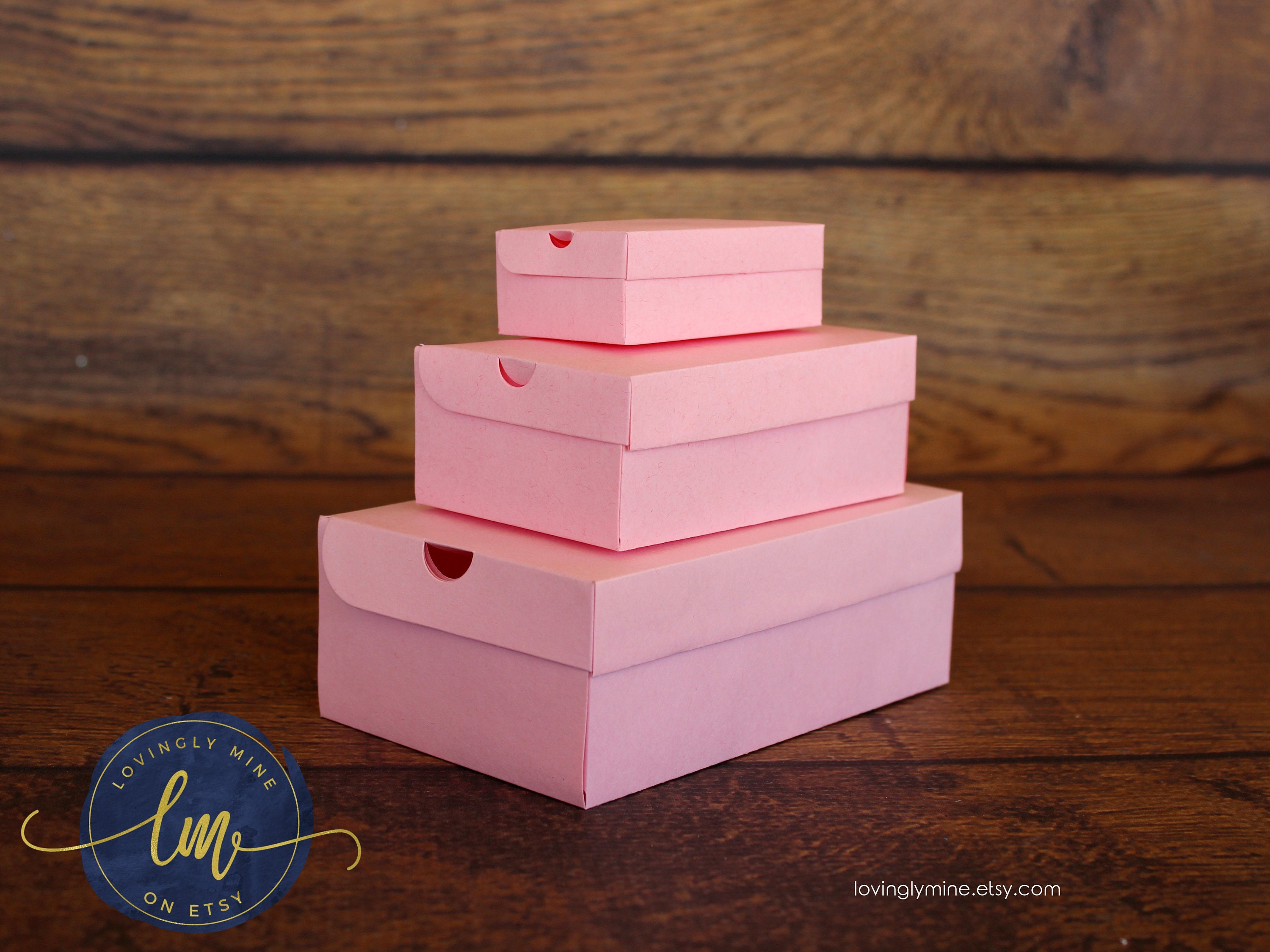 DIY Shoe Box Favors in Baby Pink 60lbs Cardstock Available in Three Sizes, Assembly Required - Etsy DIY Shoe Box Favors in Baby Pink 60lbs Cardstock Available in Three Sizes, Assembly Required - Etsy