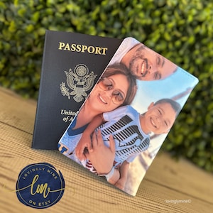 Custom Passport Holders, Personalized with Photos, Portraits, Selfies, Travel, Custom Gifts, Christmas Gifts, Birthday Gifts