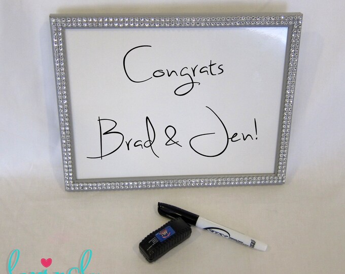 Photobooth Prop Grey Dry Erase Board With Marker & Eraser Etsy