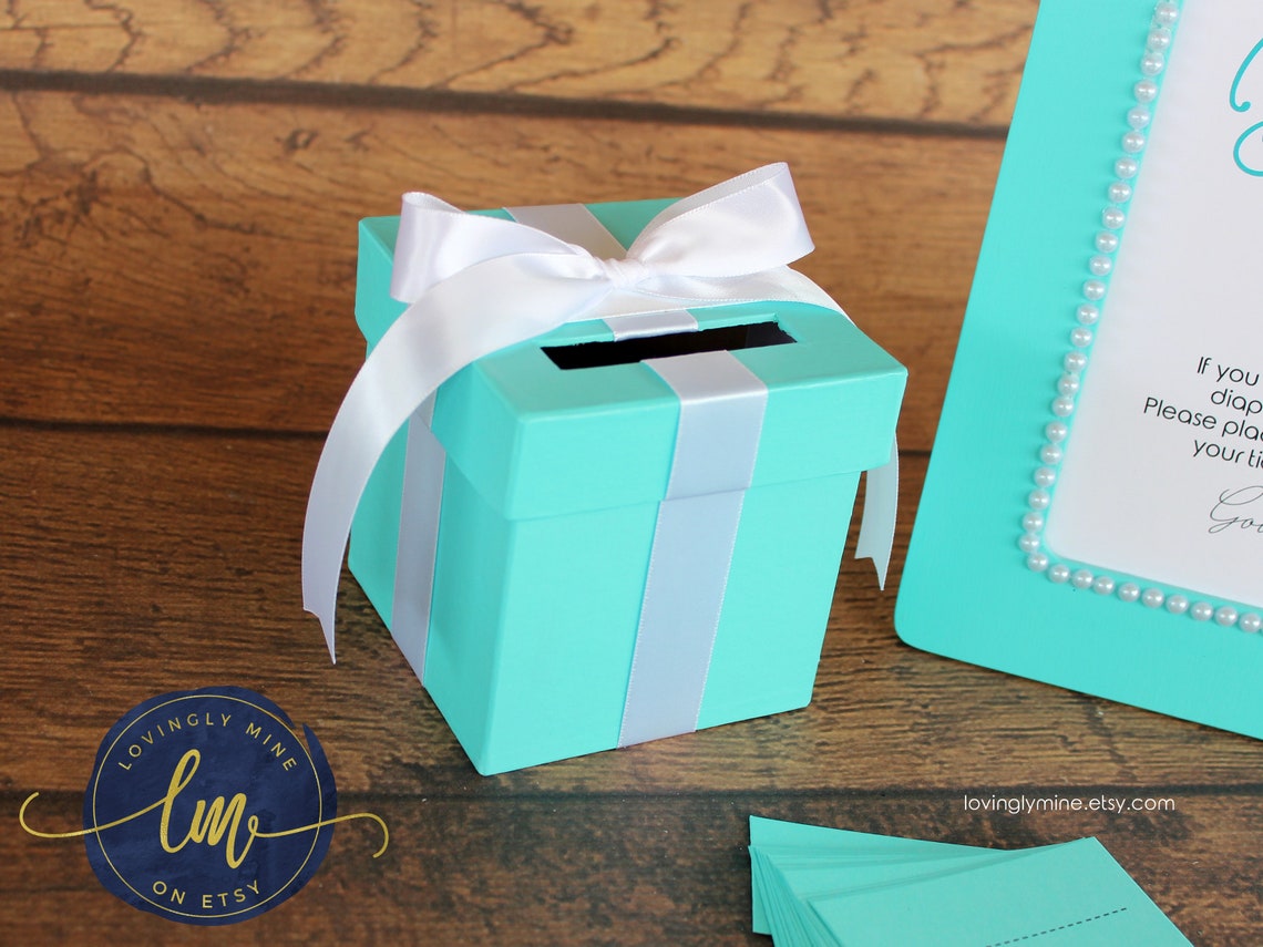 Diaper Raffle Game Kit 5 X 7 Frame and Mini Card Box in Light Etsy