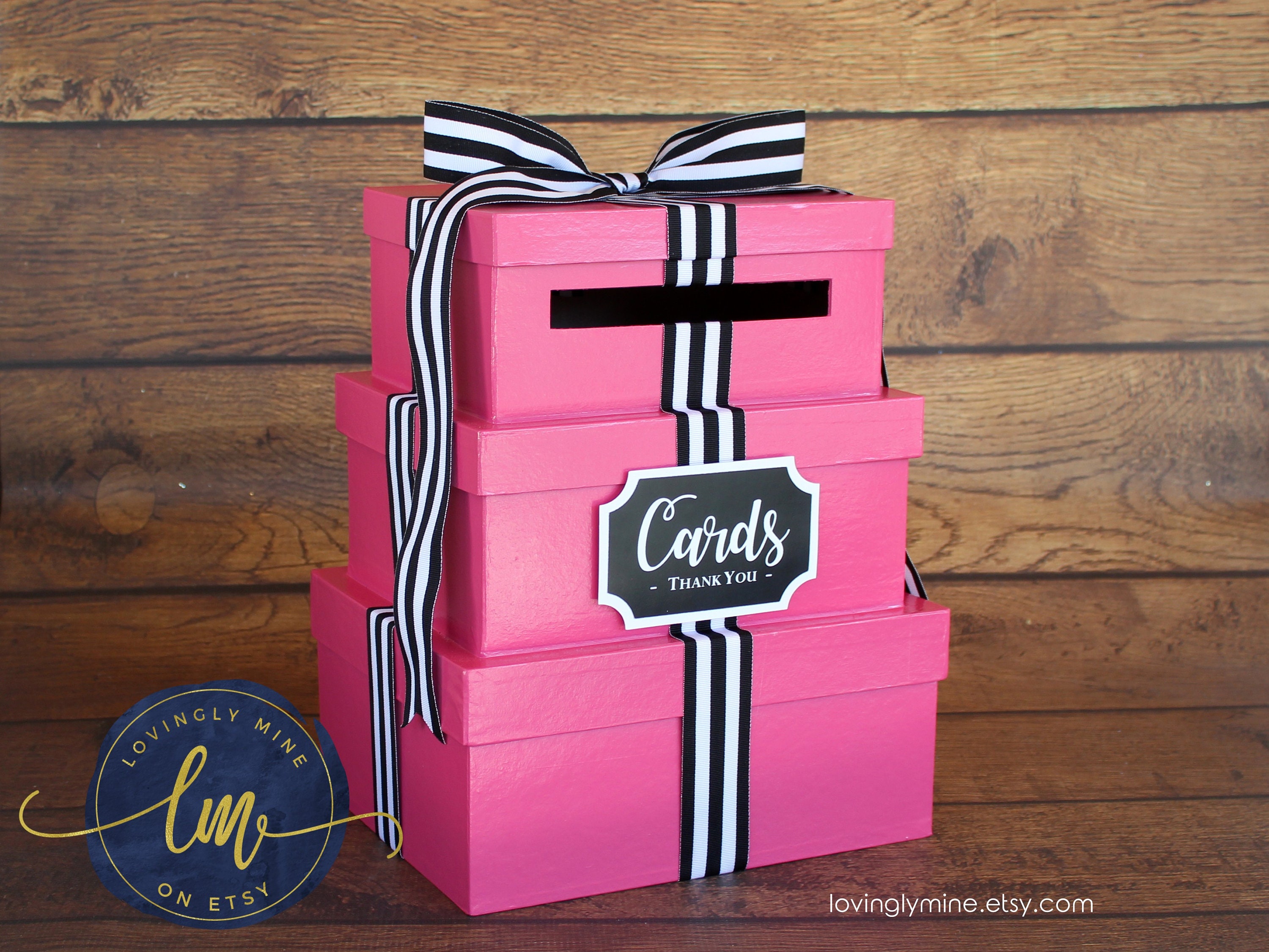 Card Holder 3 Tier Box Gift Money Box with Card Sign Hot Etsy