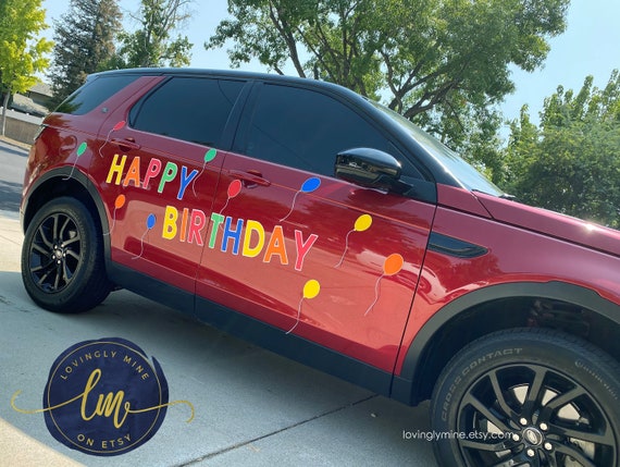 Sweet 16 Car Bow, Giant Happy Birthday Magnetic Back Car Bow