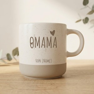 Personlig mormor/mamma-mugg med gravyr – Present till mormor eller mamma – Mors dag, födelsedag eller graviditetsmeddelande