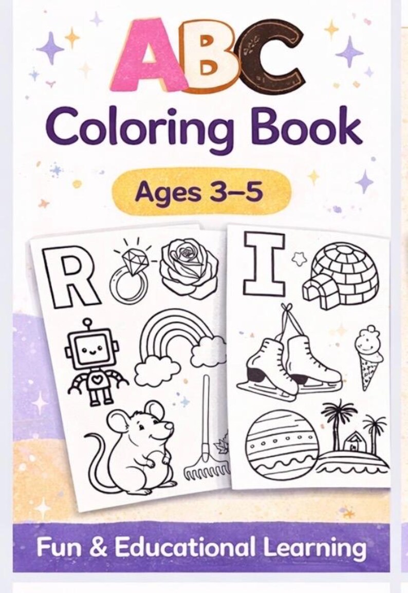 ABC Coloring Book Printable | Alphabet Pages A-Z for Preschoolers ...