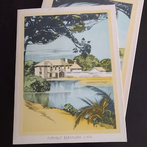 Queen of Bermuda Furness Line 1954 Ephemera Collection, 6 Items from Easter Week Sailing