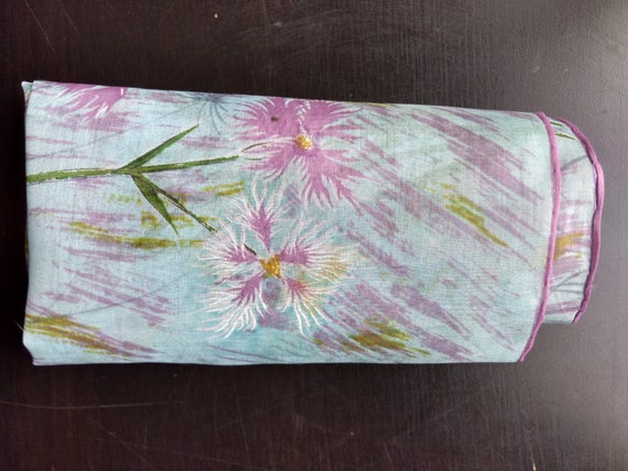 Vintage Colette Fine Linen Floral Hankie with Han… - image 2