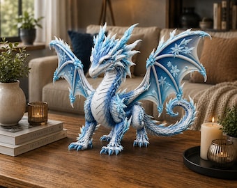 Vinterfrostdrake STL-fil för 3D-utskrift