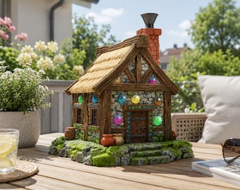 Fantasy Alchemist Cottage STL File for 3D Print