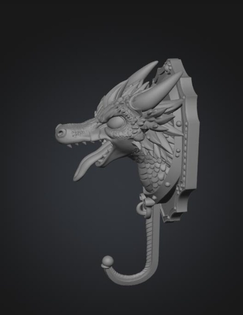 Dragon Wall Hook – STL File for 3D Printing - Etsy