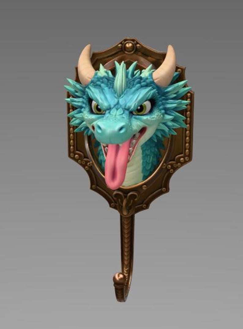 Dragon Wall Hook – STL File for 3D Printing - Etsy España