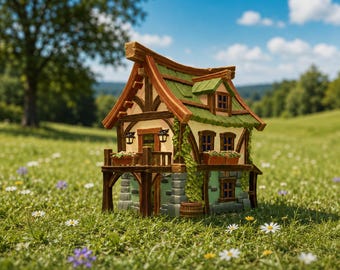 Enchanted Harvest Cottage STL File for 3D Print