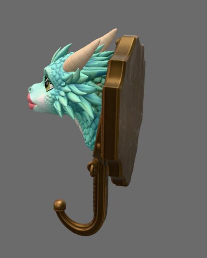 Funny Kiss Dragon Wall Hook STL File for 3D Print - Etsy