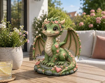 Blossom Heart Dragon STL File for 3D Print