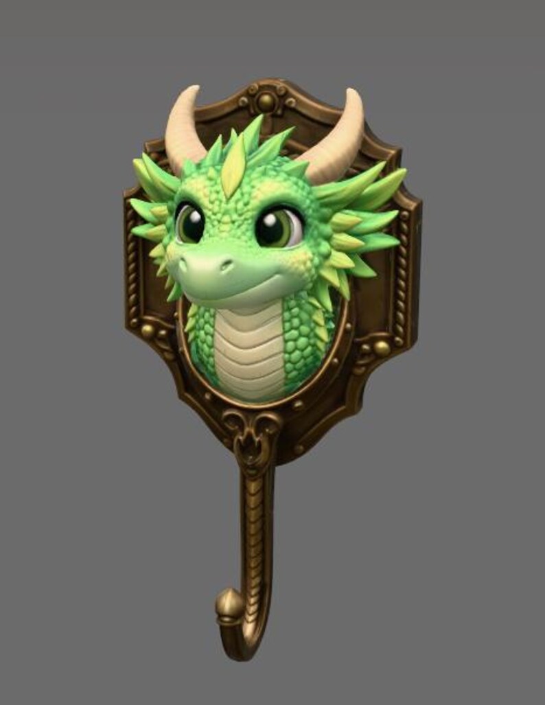 Dragon Wall Hook STL File: Fantasy Key Holder (digital Download) - Etsy