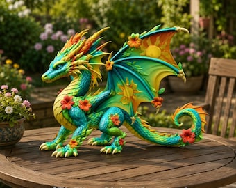 Sommarblommande drake STL-fil för 3D-utskrift