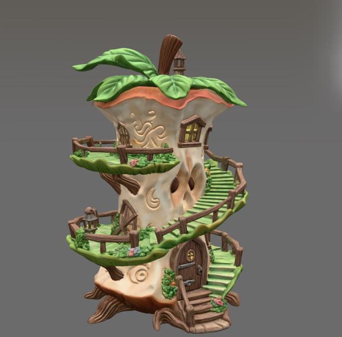 Enchanted Apple Core House STL File for 3D Printing - Etsy