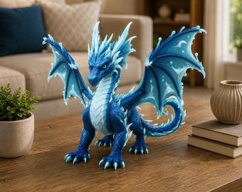 Frostwave Water Dragon STL File for 3D Print