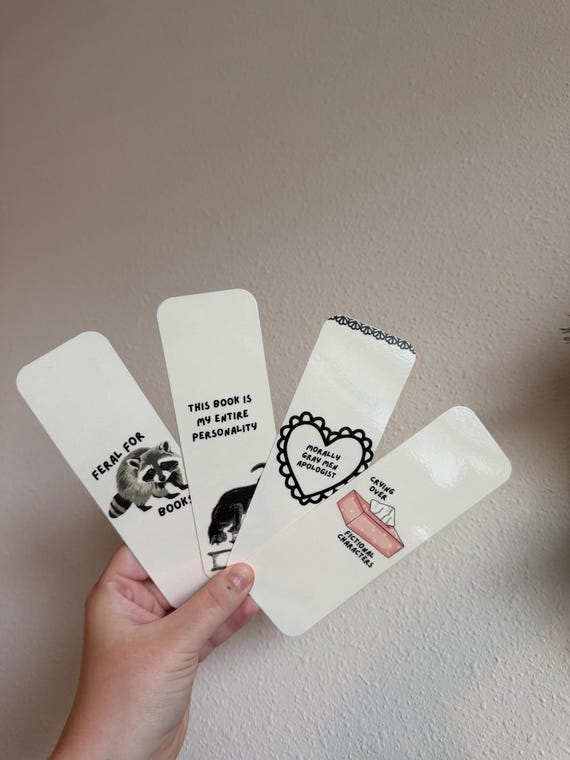 Feral Reader Bookmark Set | Morally Gray Men, Unhinged Reader Designs