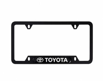 Toyota-nummerplaatframes |Matzwart metaal | Universele pasvorm