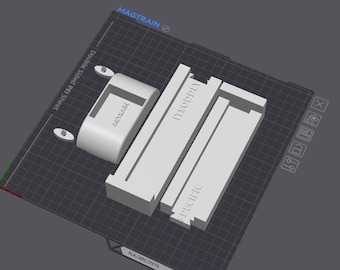 Magnet Train Science/Engineer Project for Kids STL File -DIGITAL DOWNLOAD