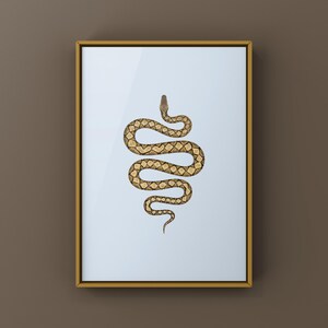 Reticulated Python Python reticulatus art print by The Morph Archive, python illustration by Mingo X.