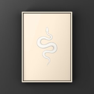 Super Russo Ball Python Python regius art print by The Morph Archive, leucistic snake artwork by Mingo X.