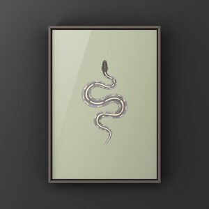 Mystic Potion Ball Python Python regius art print by The Morph Archive, colorful snake artwork by Mingo X.