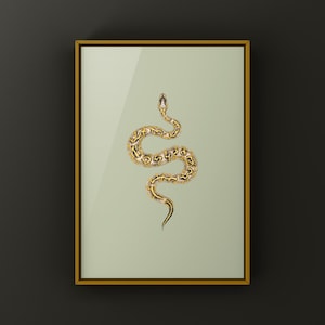 Pastel Freeway Gravel Ball Python Python regius art print by The Morph Archive, multi-gene snake artwork by Mingo X.