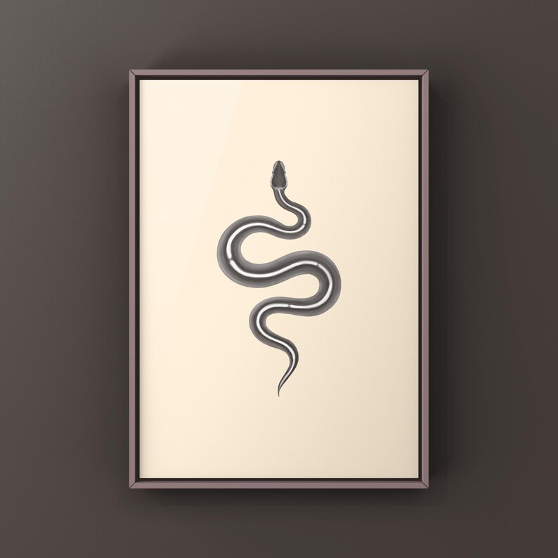 Black Pastel Mystic Potion Ball Python Python regius art print by The Morph Archive, ball python morph illustration by Mingo X.