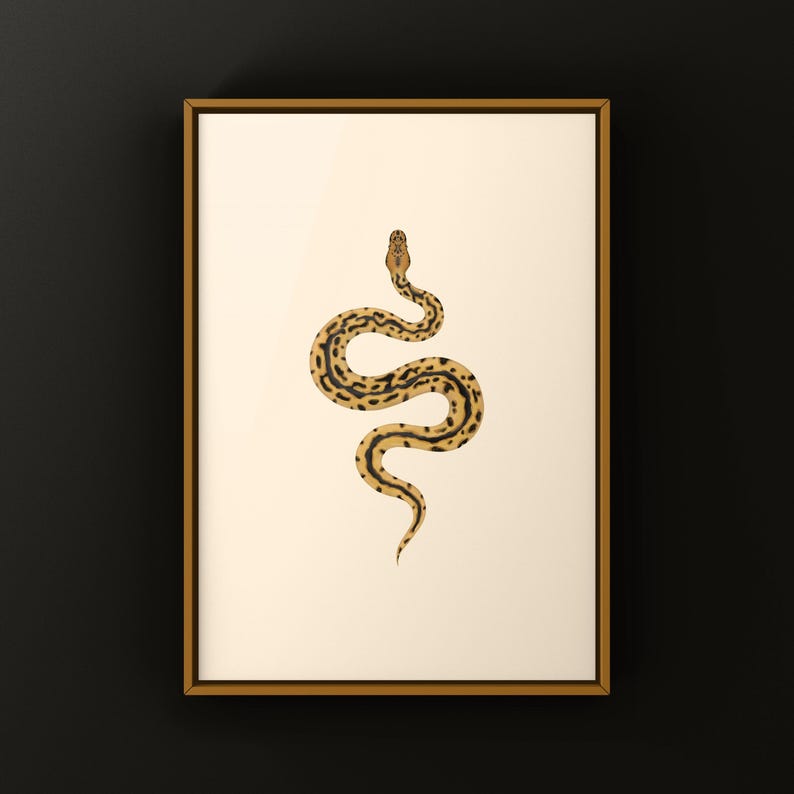 Batman Ball Python Python regius art print by The Morph Archive, designer snake artwork by Mingo X.