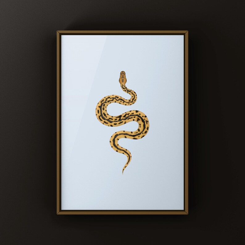 Batman Ball Python Python regius art print by The Morph Archive, designer snake artwork by Mingo X.