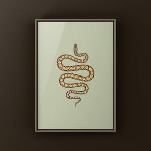 Reticulated Python Python reticulatus art print by The Morph Archive, python illustration by Mingo X.