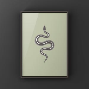 Black Pastel Mystic Potion Ball Python Python regius art print by The Morph Archive, ball python morph illustration by Mingo X.