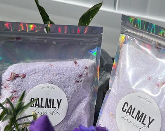 Sales de baño espirituales de lavanda Calmly