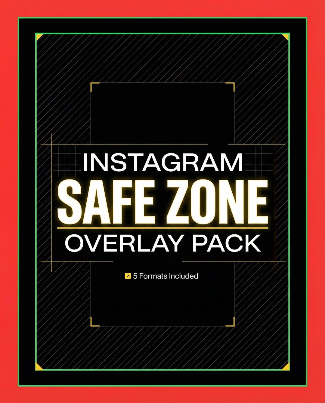 Instagram Safe Zone Overlay Pack - Etsy
