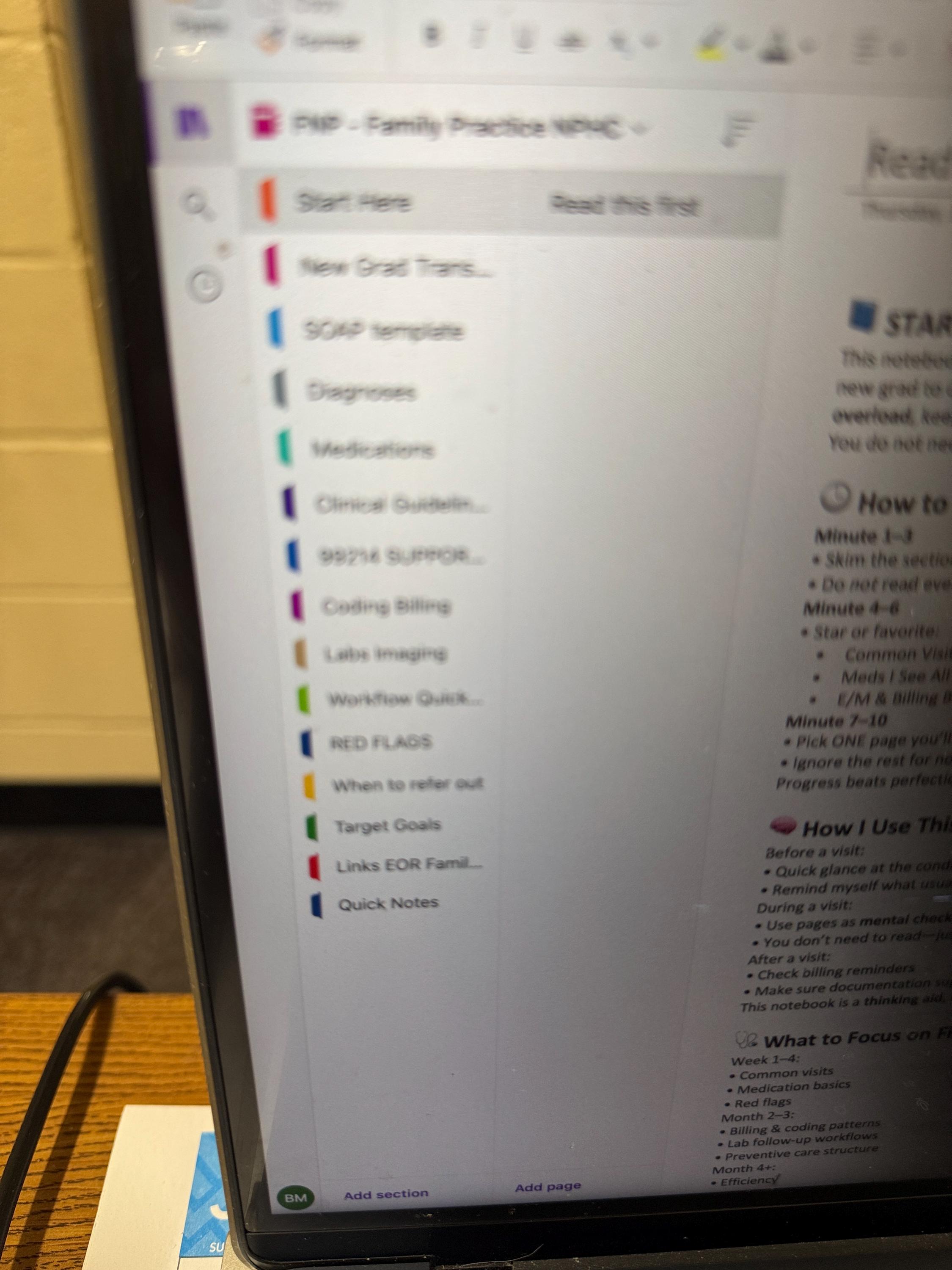 Mfnp Grad FNP Onenote Clinical System | New Grad Primary Care Organizer (digital ...