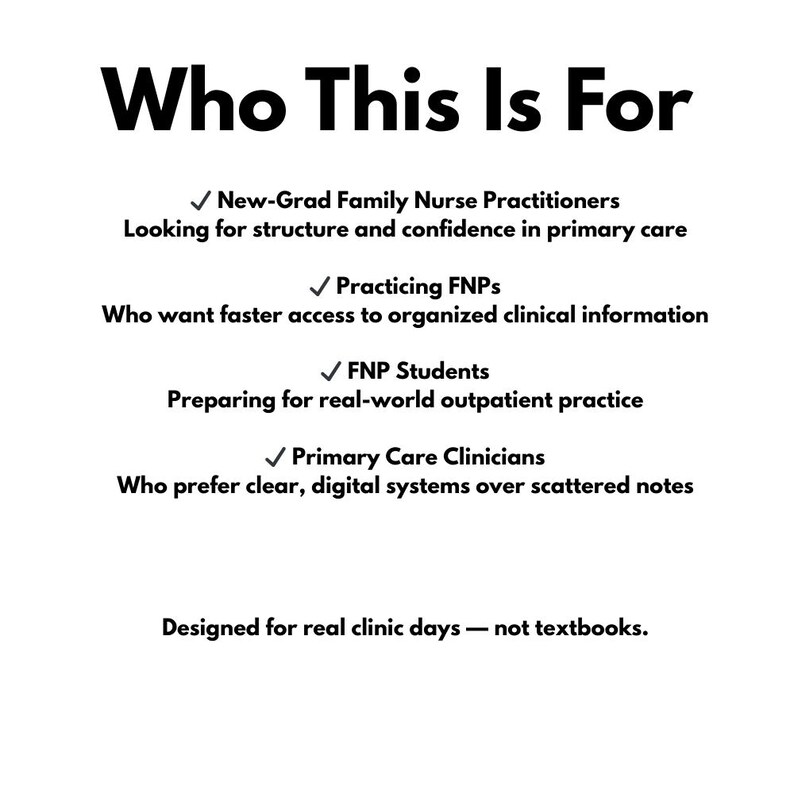 Mfnp Grad FNP Onenote Clinical System | New Grad Primary Care Organizer (digital ...