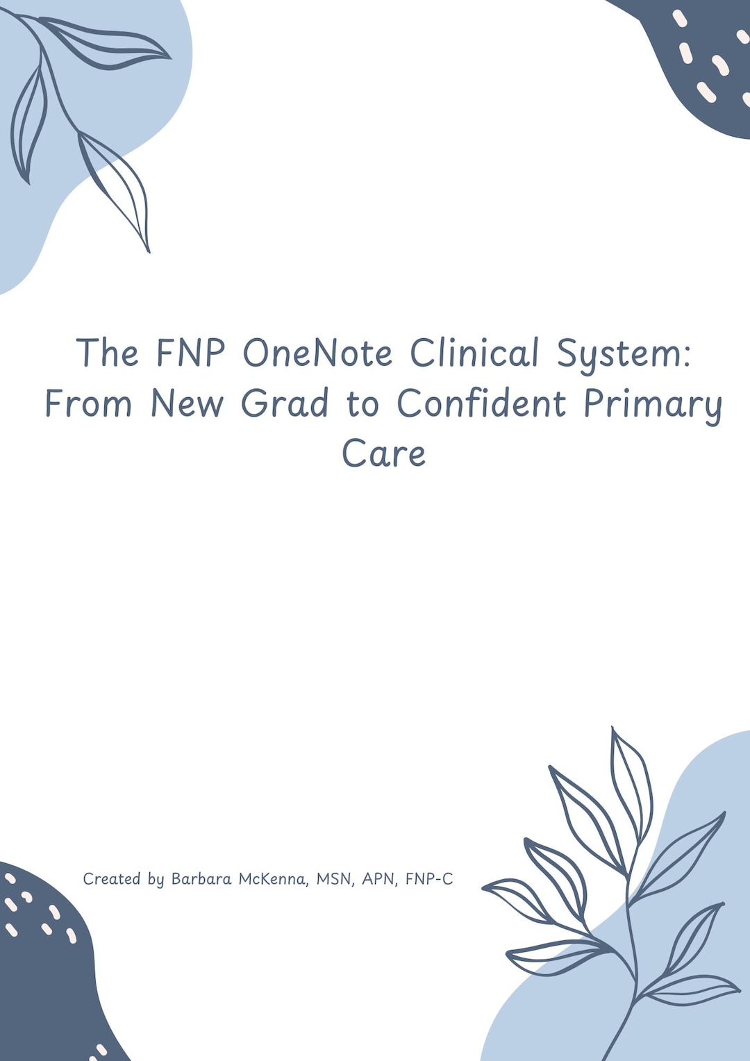 Mfnp Grad FNP Onenote Clinical System | New Grad Primary Care Organizer (digital ...