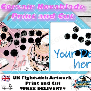 Corsair Novablade leverless custom artwork Print and Cut. UK Based