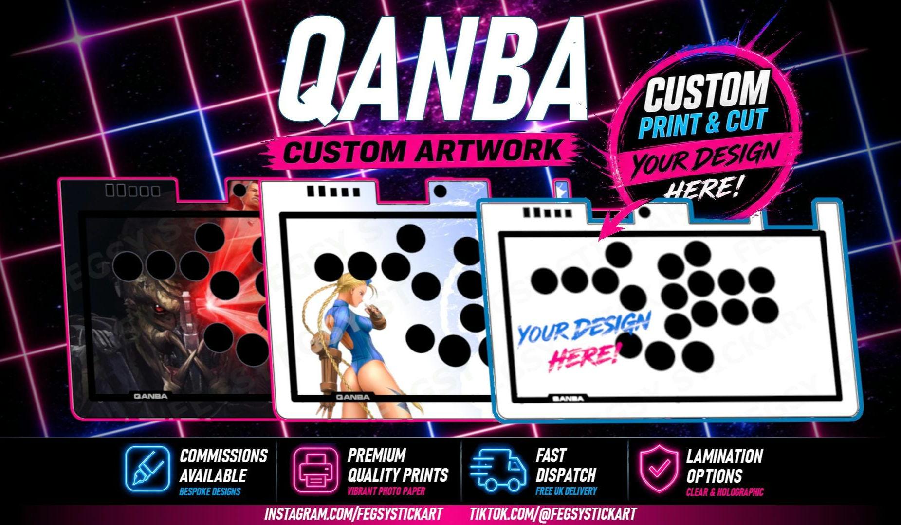 Qanba Sapphire Leverless Custom Artwork Print and Cut. UK Based - Etsy