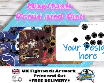 Mayflash / Venom fightstick leverless custom artwork Print and Cut. UK Based
