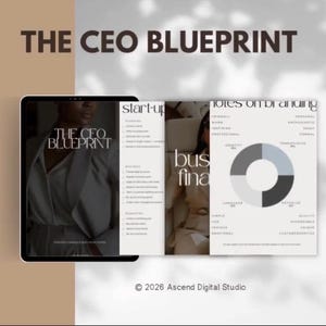 Hyperlinked Business Planner 2026 | Interactive CEO Strategy & Finance Tracker for iPad GoodNotes