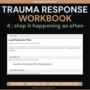 Cuaderno de trabajo para la respuesta al trauma: Reinicio emocional, recuperación del estrés, estabilidad del sistema nervioso, sobrecarga, apoyo para el funcionamiento diario (PDF) imagen 6