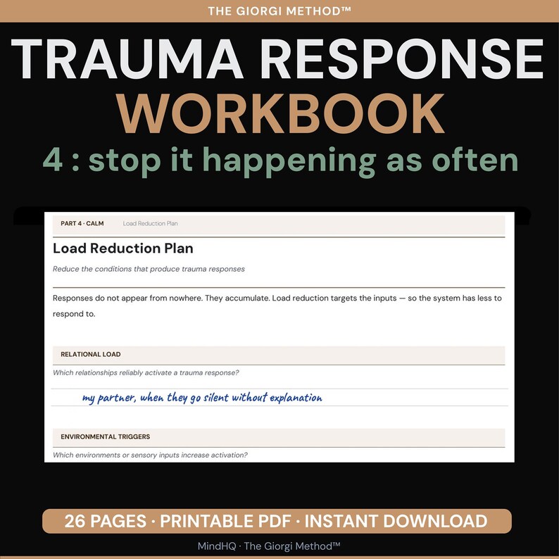 Cuaderno de trabajo para la respuesta al trauma: Reinicio emocional, recuperación del estrés, estabilidad del sistema nervioso, sobrecarga, apoyo para el funcionamiento diario (PDF) imagen 6