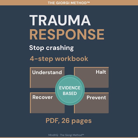 Trauma Response Workbook Emotional Reset Stress Recovery Nervous System Stability Overwhelm Daily Function Support (PDF)