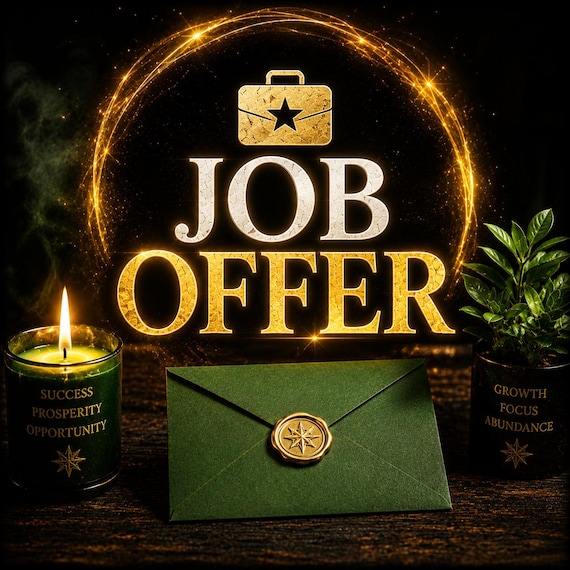 Job Offer Spell | Get Hired Fast, Same Day Job Manifestation, Job protection, Happy working environment, Promotion & Financial Abundance.